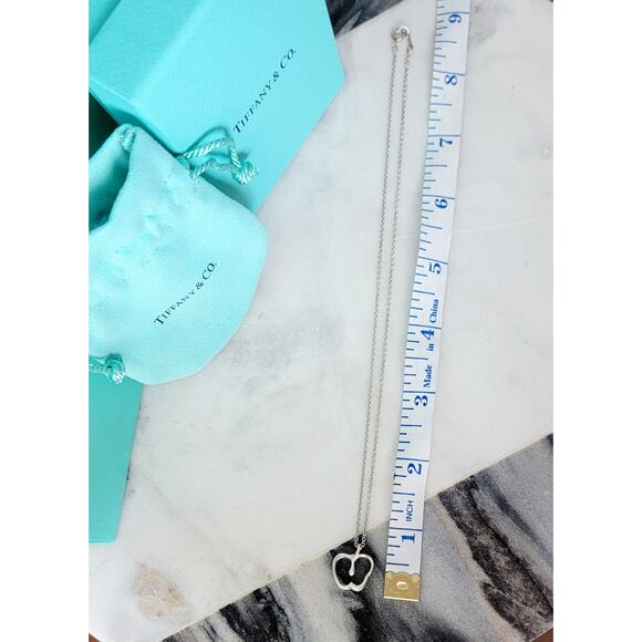 TIffany & Co. Peretti Silver Apple Necklace - Picture 7 of 9